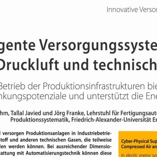 Cyber-Physical Supply-Systems Provide Compressed Air and Technical Gases